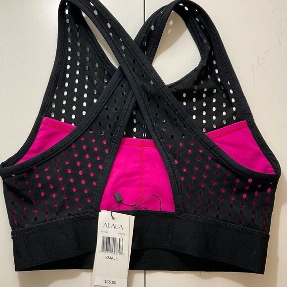 NWT‎ Alala Small Perforated Racerback Sports Bra - Picture 2 of 4
